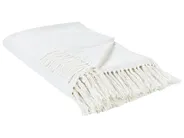 Pläd AMPARA Bomull 200 x 220 cm Off-White_914587