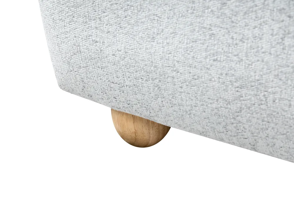Ottoman Bed BLAGNAC Fabric Light Grey 160 x 200 cm (EU King Size)_971894