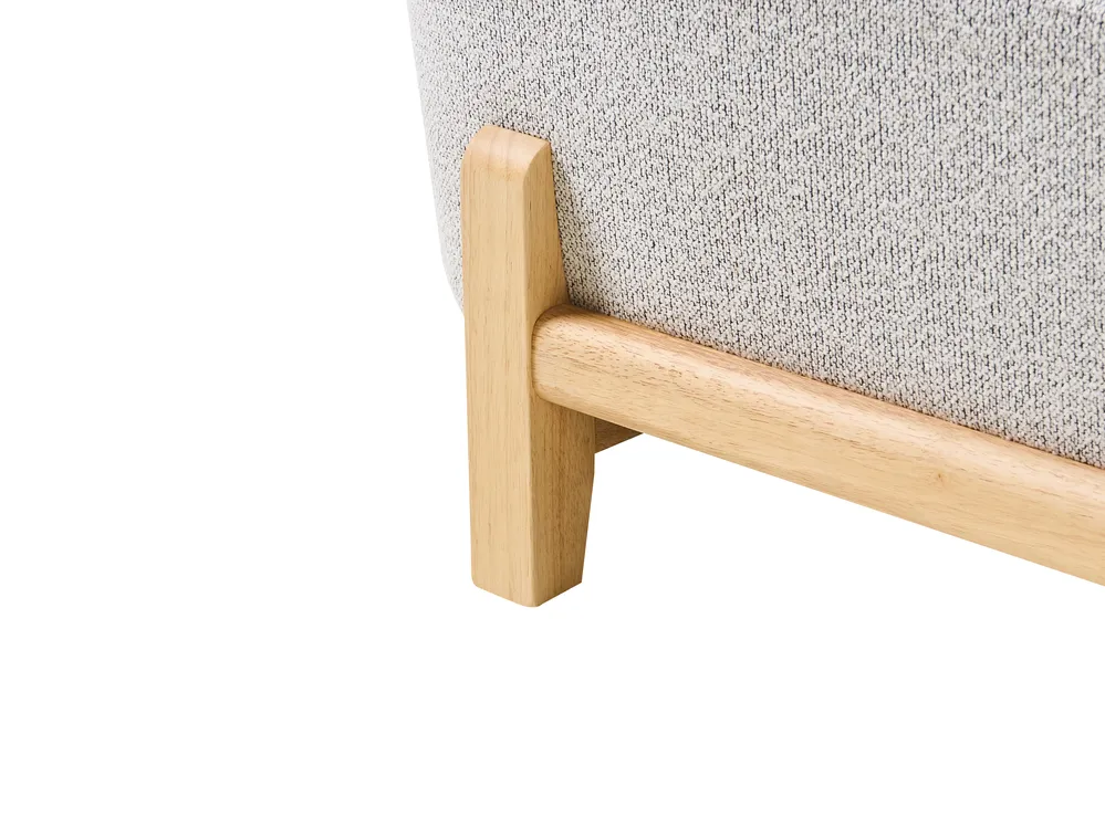Sofa 3 Seater ALNOR Fabric Light Grey_1009804