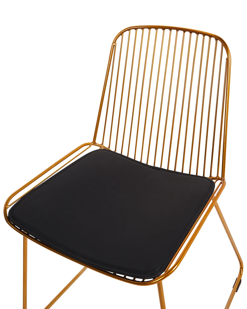 Set med 2 matstolar PENSACOLA Metall Guld_907471