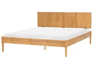 Bedroom Set Pine Wood AMBAZAC 160 x 200 cm (EU King Size) Light Brown_1118975