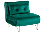 Living Room Set 3 Seater VESTFOLD Velvet Dark Green_808894