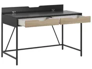 Home Office Desk JENA 120 cm 60 cm with Drawers Black_790274