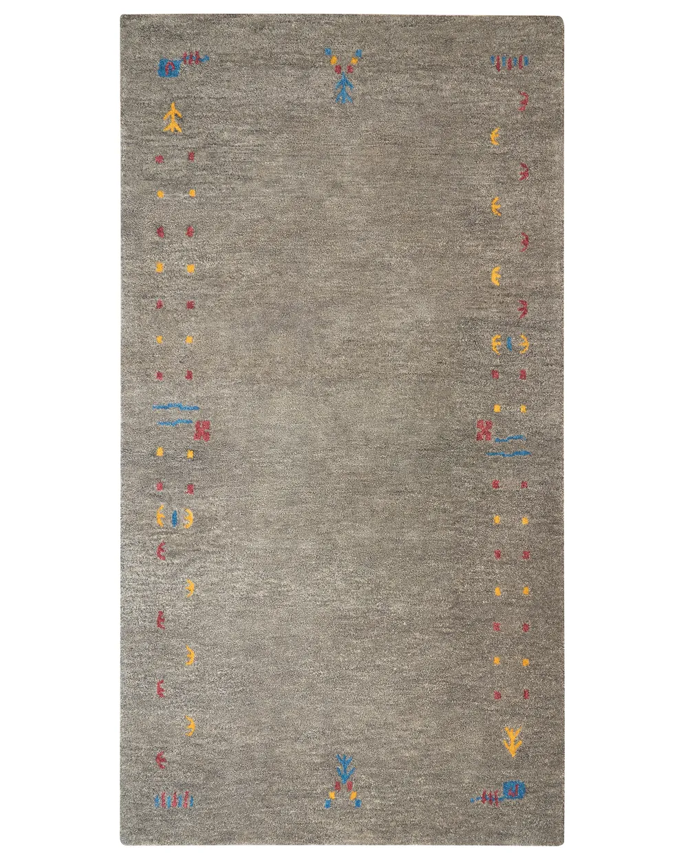 Rug SEYMEN Grey 80 x 150 cm Gabbeh Wool