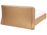 Bed Leather PARIS 160 x 200 cm (EU King Size) Gold_37455