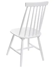 Set of 2 Dining Chairs BURBANK Wood White_714143