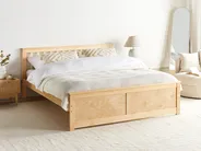 Bed Pine Wood OLENDON 180 x 200 cm (EU Super King) Light Brown_954947