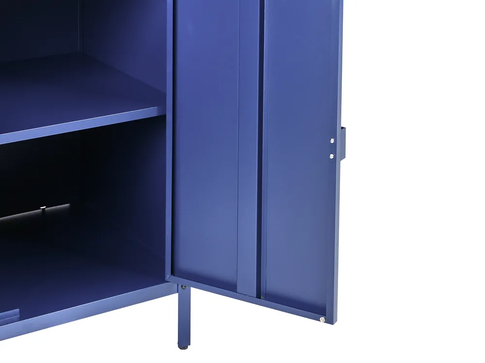 3 Piece Outdoor Kitchen Set with Sink VILAMA Blue Metal_974920