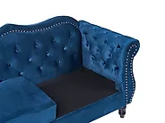 Sofa 3 Seater SKIEN Velvet Navy Blue_1170504
