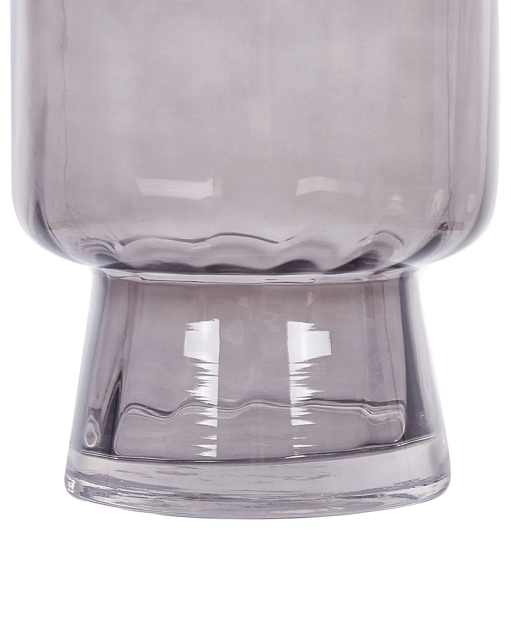 Flower Vase MEGALO 26 cm Glass Grey_838299