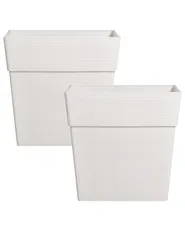 Set of 2 Plant Pots NIGELLIA 42 cm Off-White_1123825