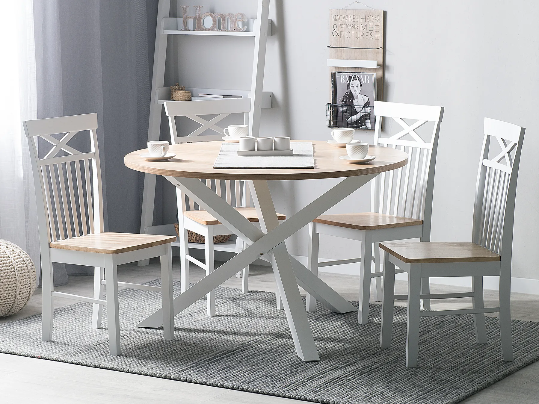 Dining Table JACKSONVILLE Light Brown 120 cm 120 cm_735915