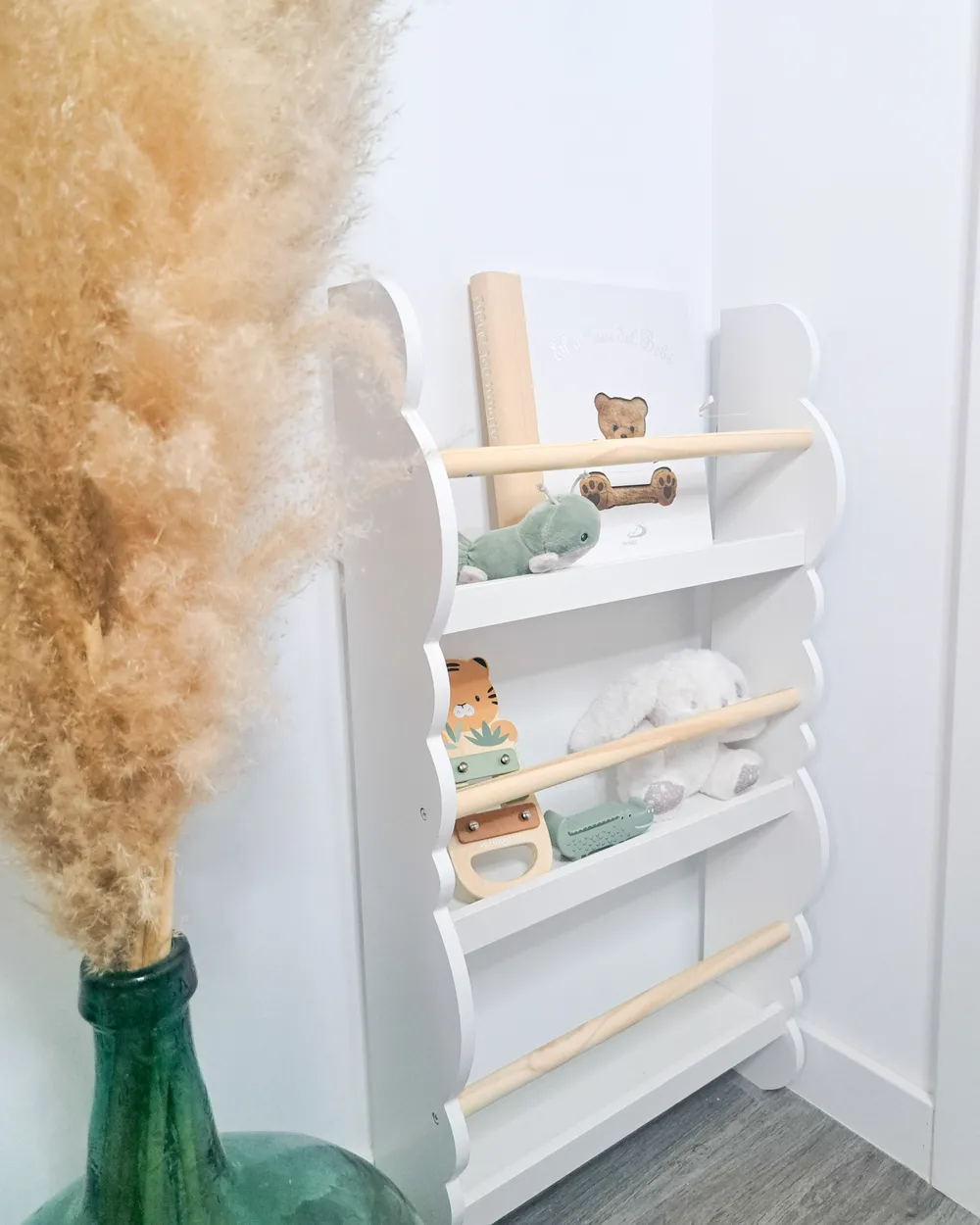 Wall Bookshelf RIGOLET 80 cm White_979278