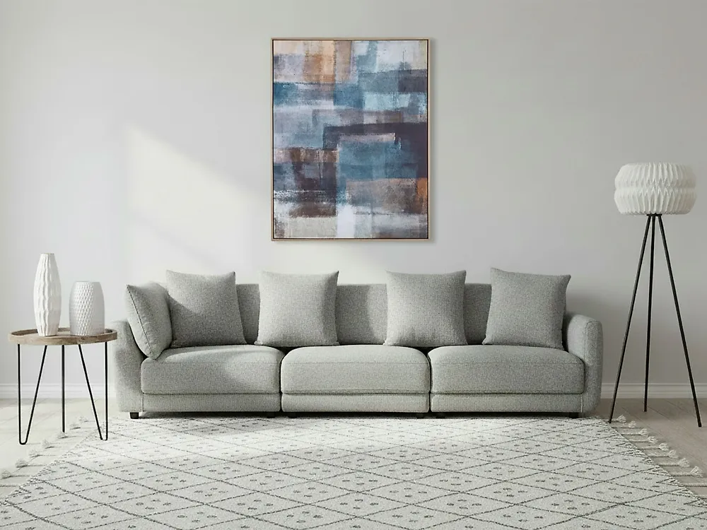 Soffa 3-sits SIGTUNA Ljusgrå_1182987