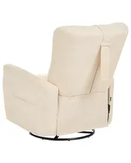 Gungande fåtölj REA Vridbar Chenille Ljusbeige_1095671