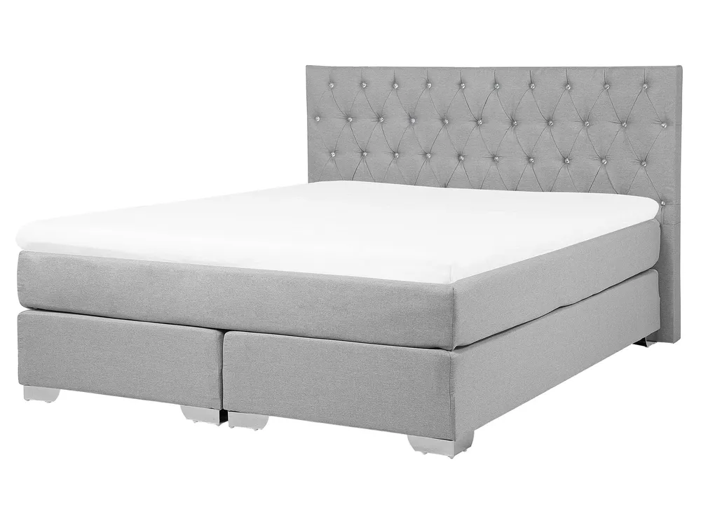 Divan Bed Fabric DUCHESS 160 x 200 cm (EU King Size) Light Grey