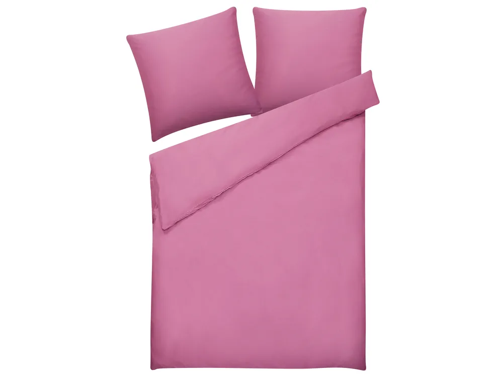 Påslakanset HARMONRIDGE 155 x 220 cm Bomullssatin Rosa_815044