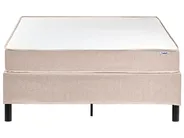 Divan Bed without Headboard Fabric COUNTESS 120 x 200 cm (EU Small Double) Beige_1054126