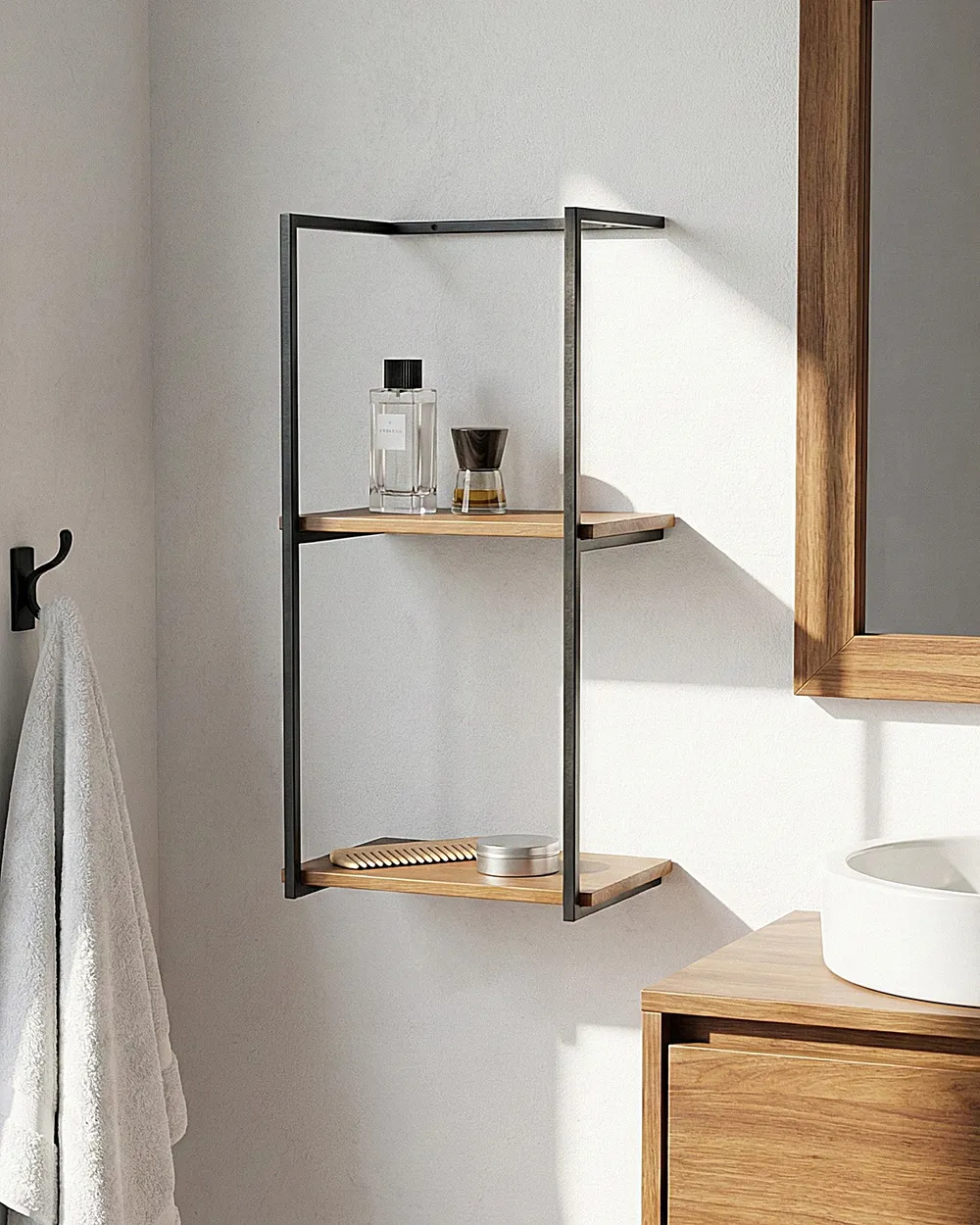 Wall Shelf LOLOG Metal Black
