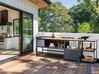 Outdoor Kitchen Set with Sink ORTISEI Light Brown Metal