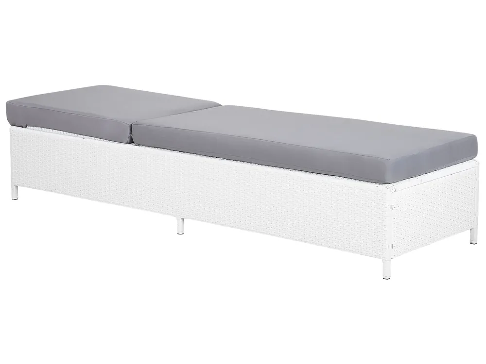 Solstol med dyna TURIN Konstrotting Vit_742128