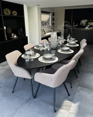Set med 4 djupa tallrikar COSTMARY Stengods Grå_973672