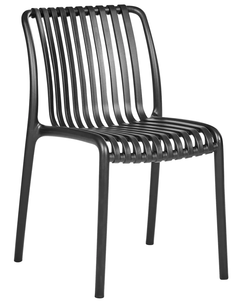 Set of 4 Garden Chairs ARICCIA Black_988772