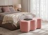 Upholstered Bench LITTLETON Boucle Pink