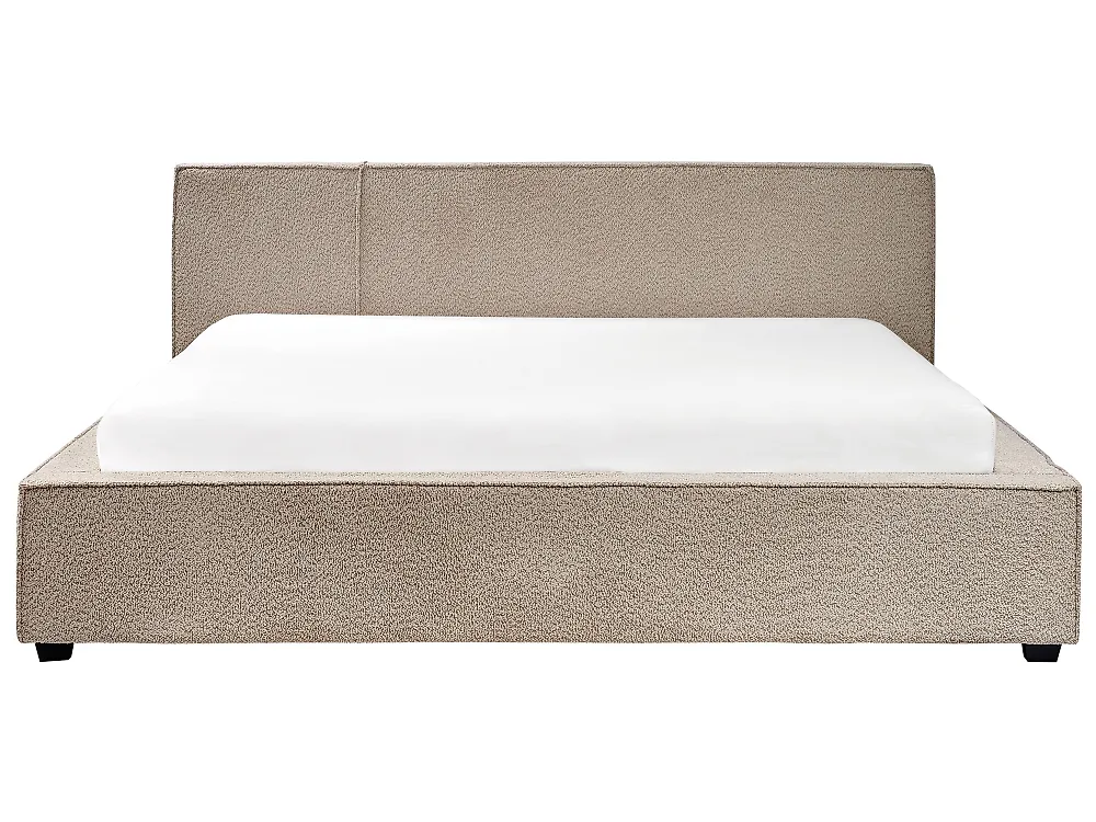 Bed Boucle MIRANDE 180 x 200 cm (EU Super King) Taupe_1178977
