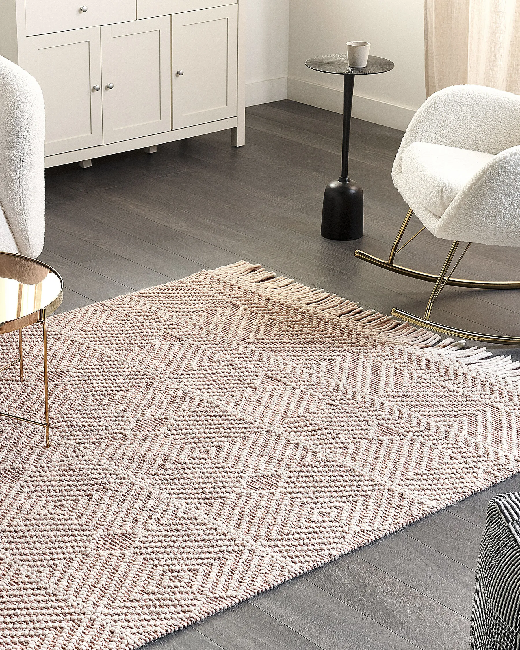 Matta KESTEL Brun Beige 160 x 230 cm Ull_855599