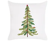 Koristetyynysetti 3 kpl ZIVEN 30 x 50 cm 45 x 45 cm Puuvilla Valkoinen Joulukuvio_1164558