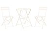 Bistro Set FIORI Metal Off-White