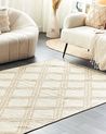 Teppe KACEM Beige 140 x 200 cm Bomull
