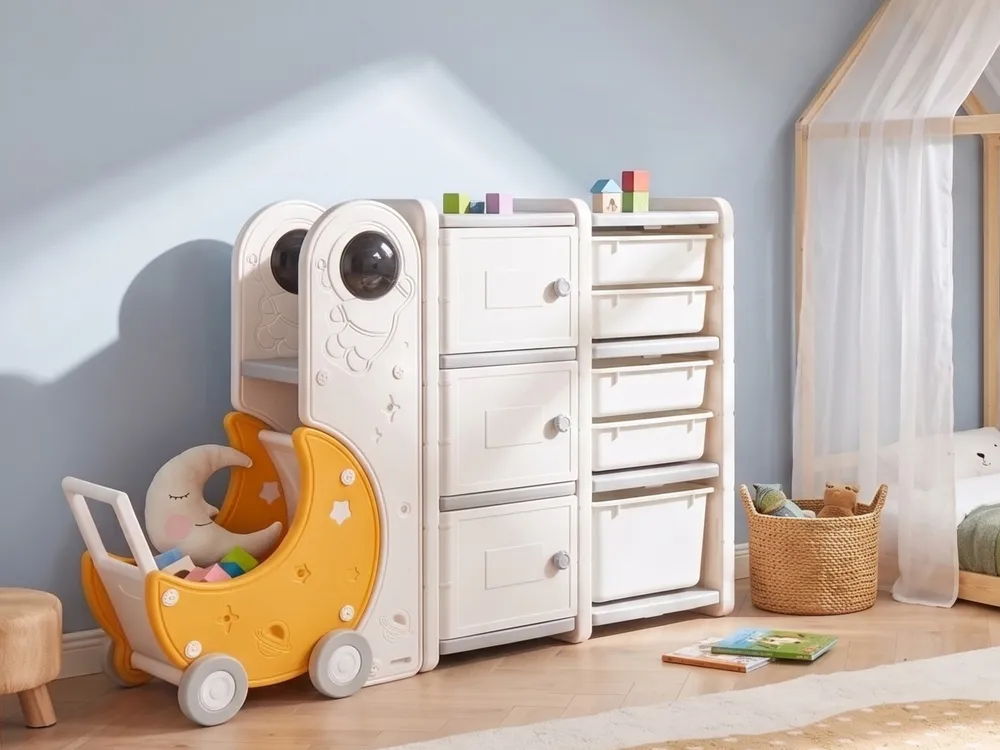 Toy Storage Organiser MOONBI 94 cm Off-White