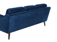 Sofa 3 Seater LOKKA Velvet Navy Blue_704382