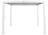 Paviljong FORNOLI 296 cm x 296 cm Metall Vit