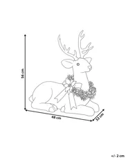 Joulukoriste LISALMI 56 cm Poro Valkoinen_1172503
