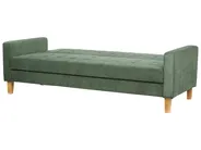 Sofa Bed 3 Seater VEHKOO Fabric Dark Green_914633