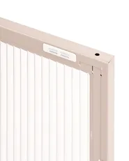 Vitriinisenkki DEVON 77 cm Metalli Beige_1113527