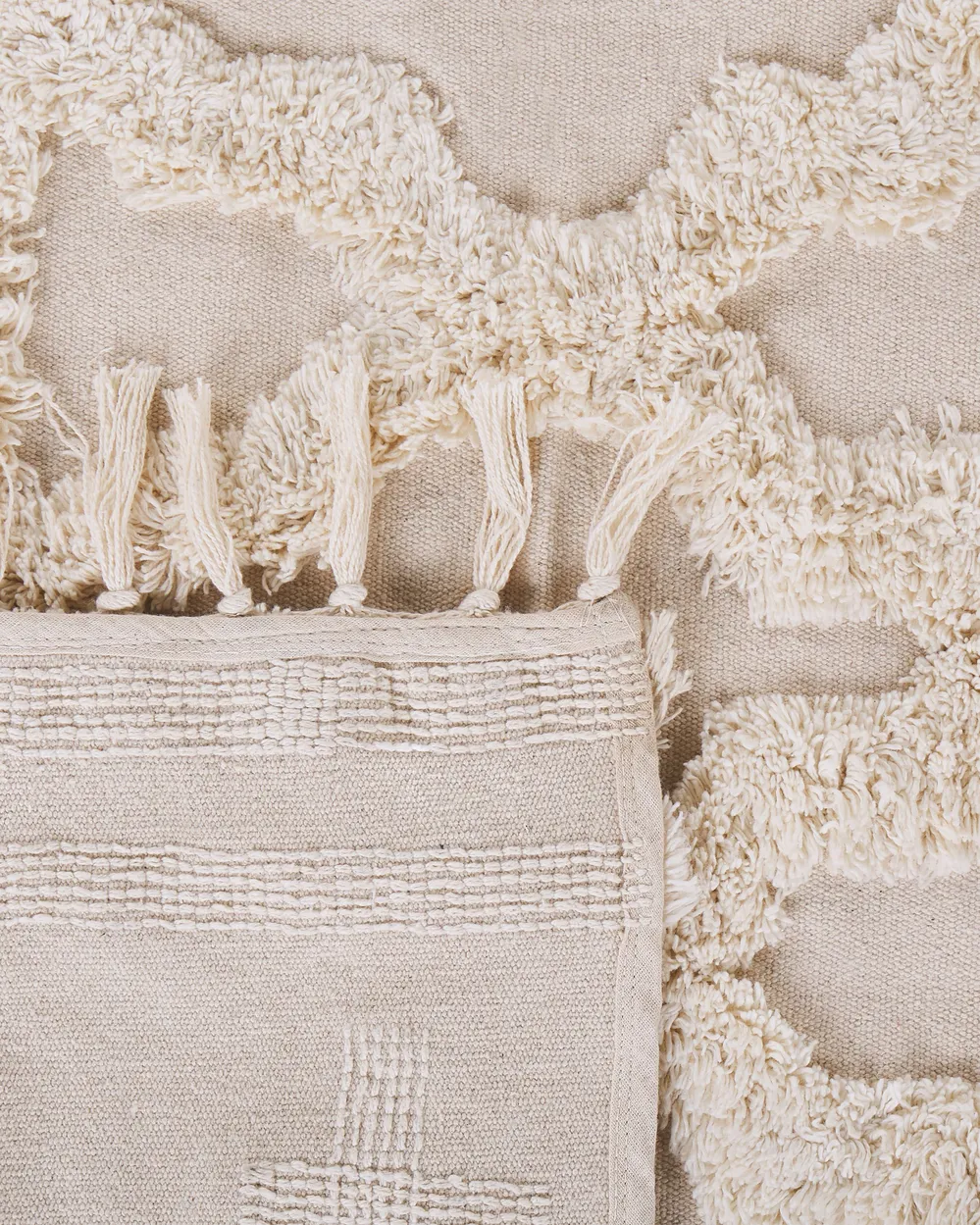 Matto SULUOVA Beige 140 x 200 cm Puuvilla_817676