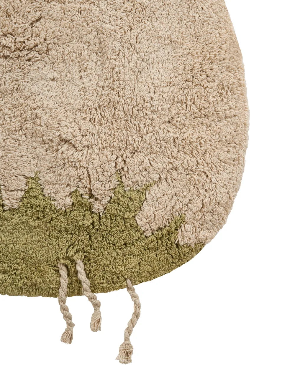 Kids Rug TOADSTOOL Light Beige 100 x 100 cm Cotton_1107711
