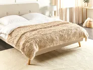 Bedspread DELICE 200 x 220 cm Light Brown_811661