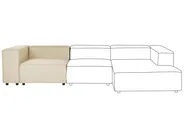 Kulmamoduuli APRICA Keinopellava Beige_860290