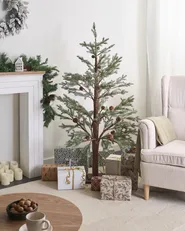 Outdoor Decoration LED LAUGARAS 150 cm Christmas Tree Green_1025666
