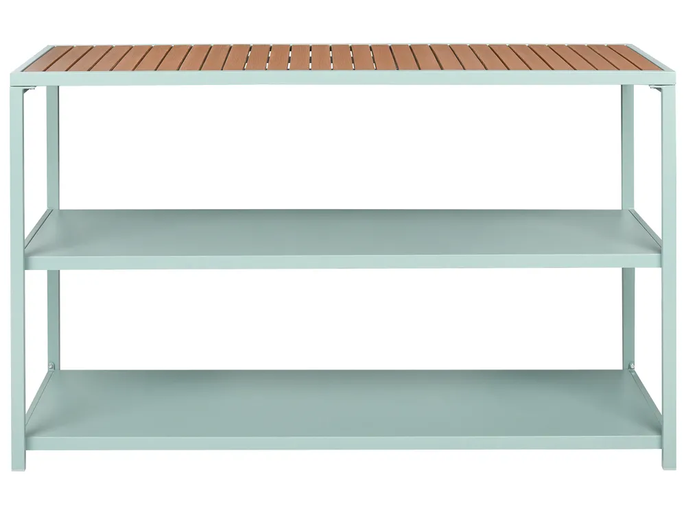 Outdoor Kitchen Island AVETRANA Light Green Metal_1079306