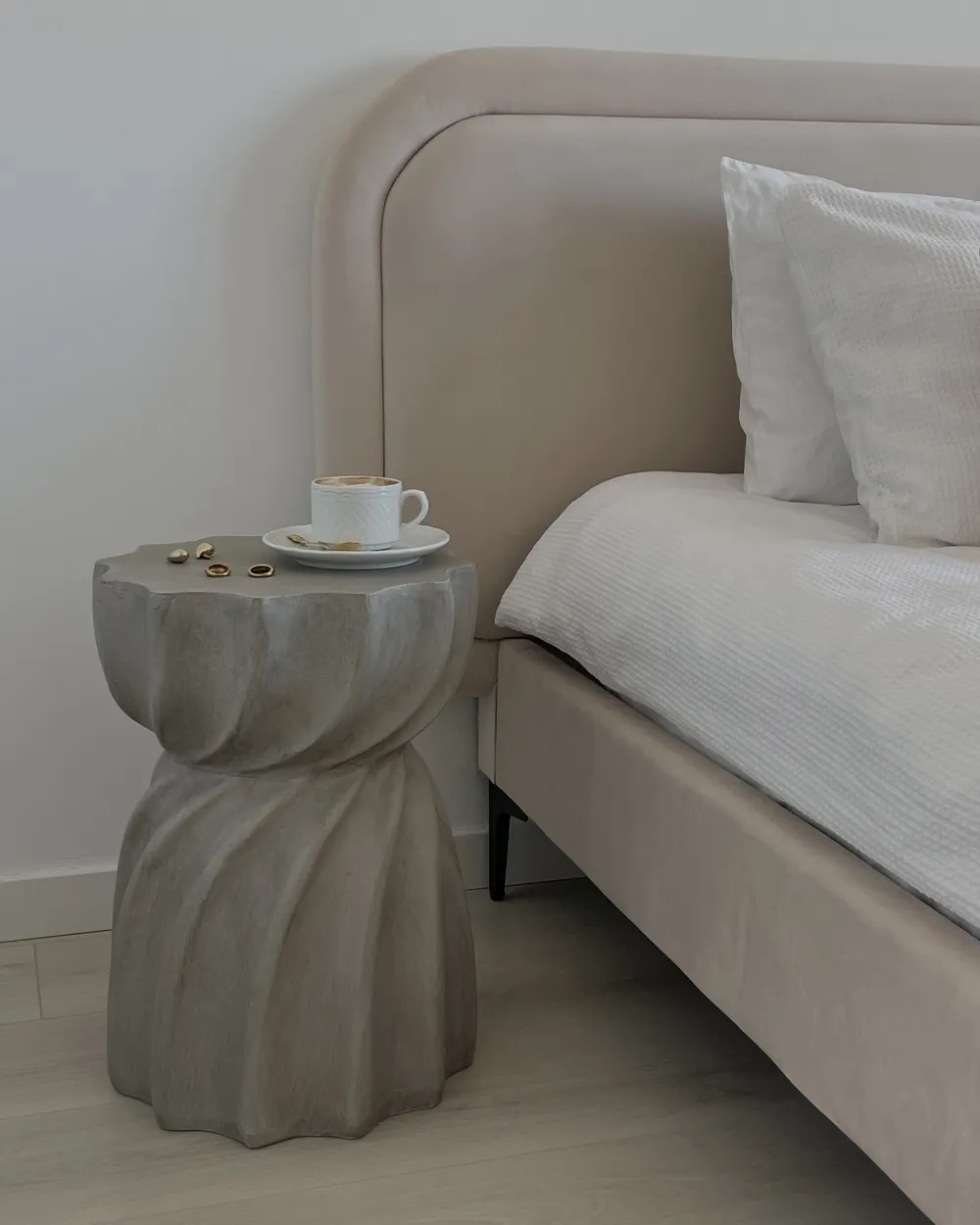 Side Table ALGUA 35 cm 35 cm Grey_933256