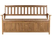 Garden Bench SOVANA 160 cm with Storage Acacia Wood Brown_846403