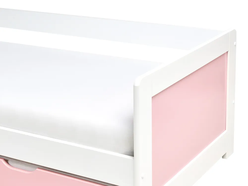 Utdragbar säng Furu GRAVELINES 90 x 200 cm Rosa_1004443