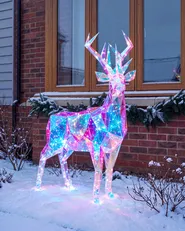 Outdoor Decoration Smart LED with App POLARIS 90 cm Reindeer Multicolour_1118695