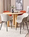 Set med 2 matstolar ELIM Ljusbeige